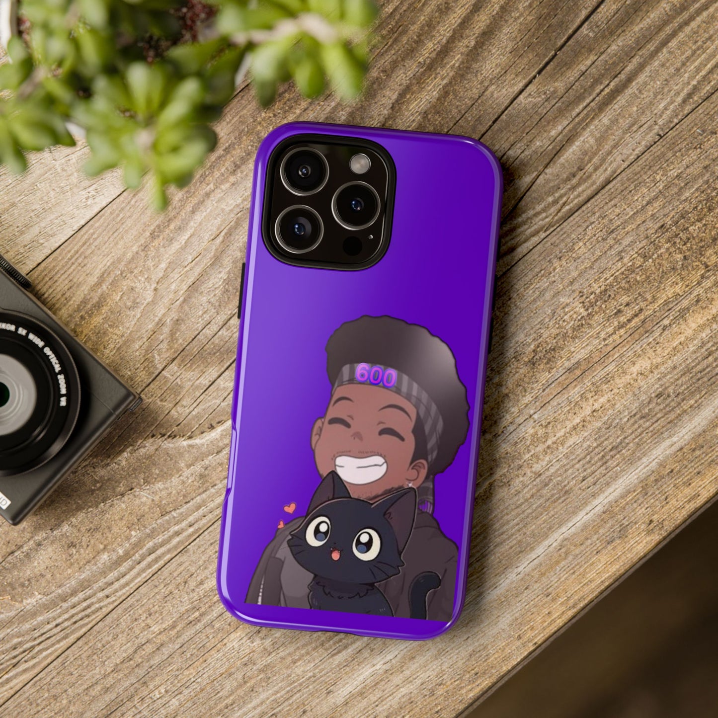 Black Cat Case (purple)