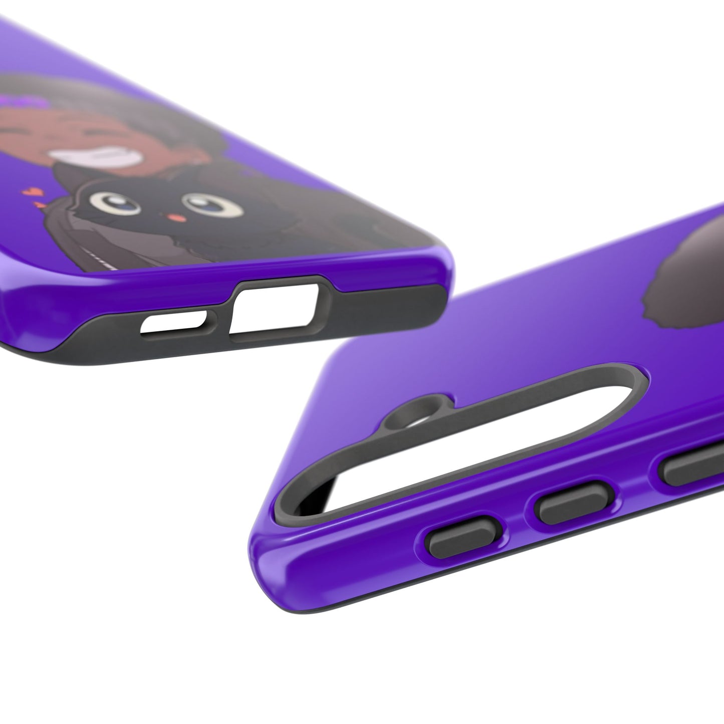 Black Cat Case (purple)
