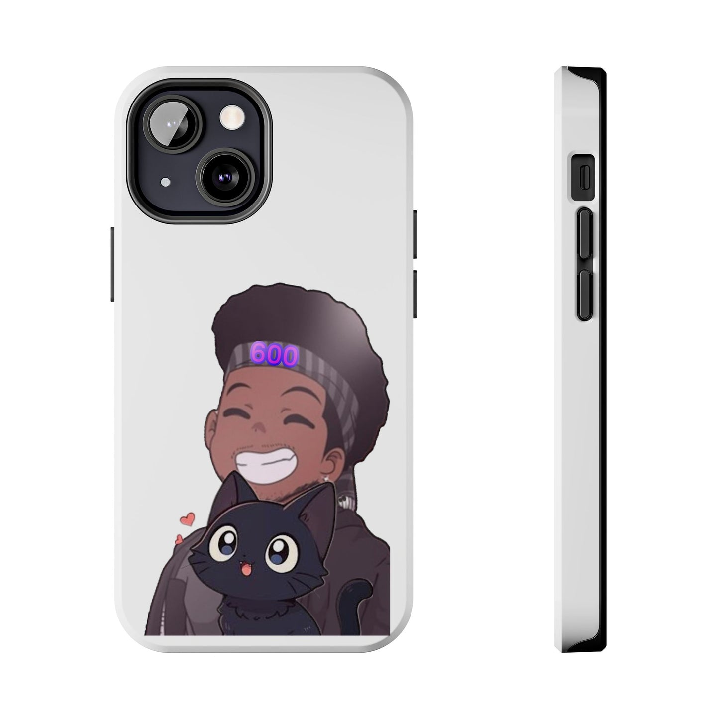 Black Cat Case (white)
