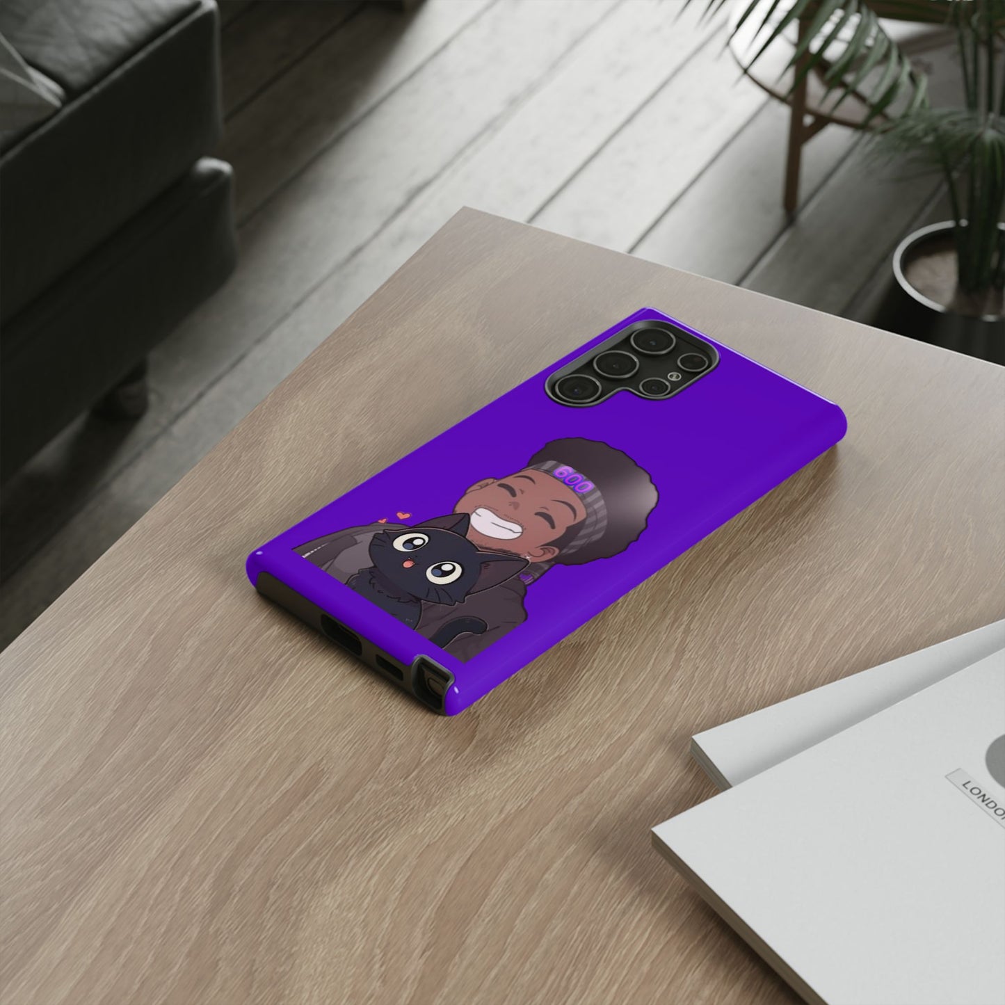 Black Cat Case (purple)