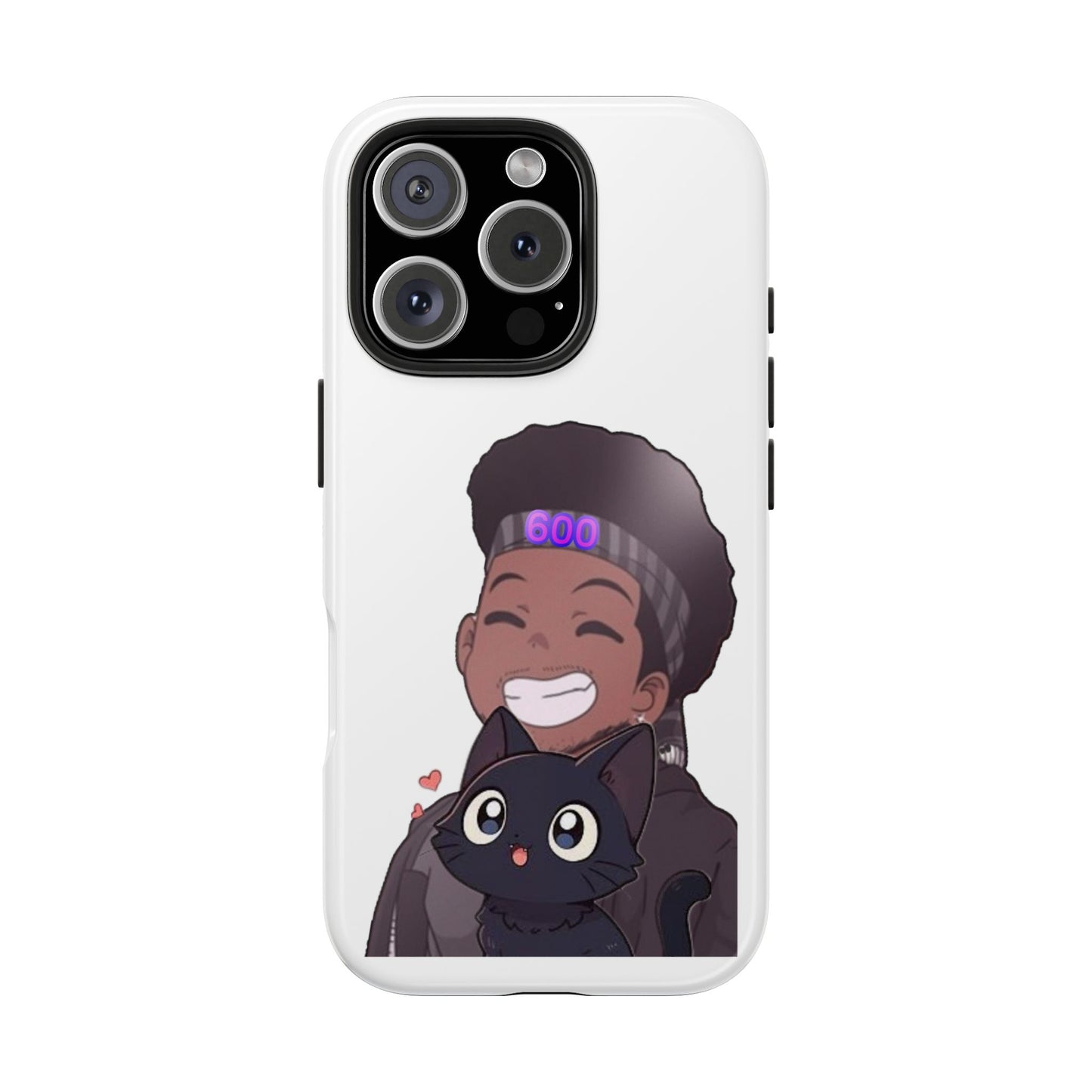 Black Cat Case (white)