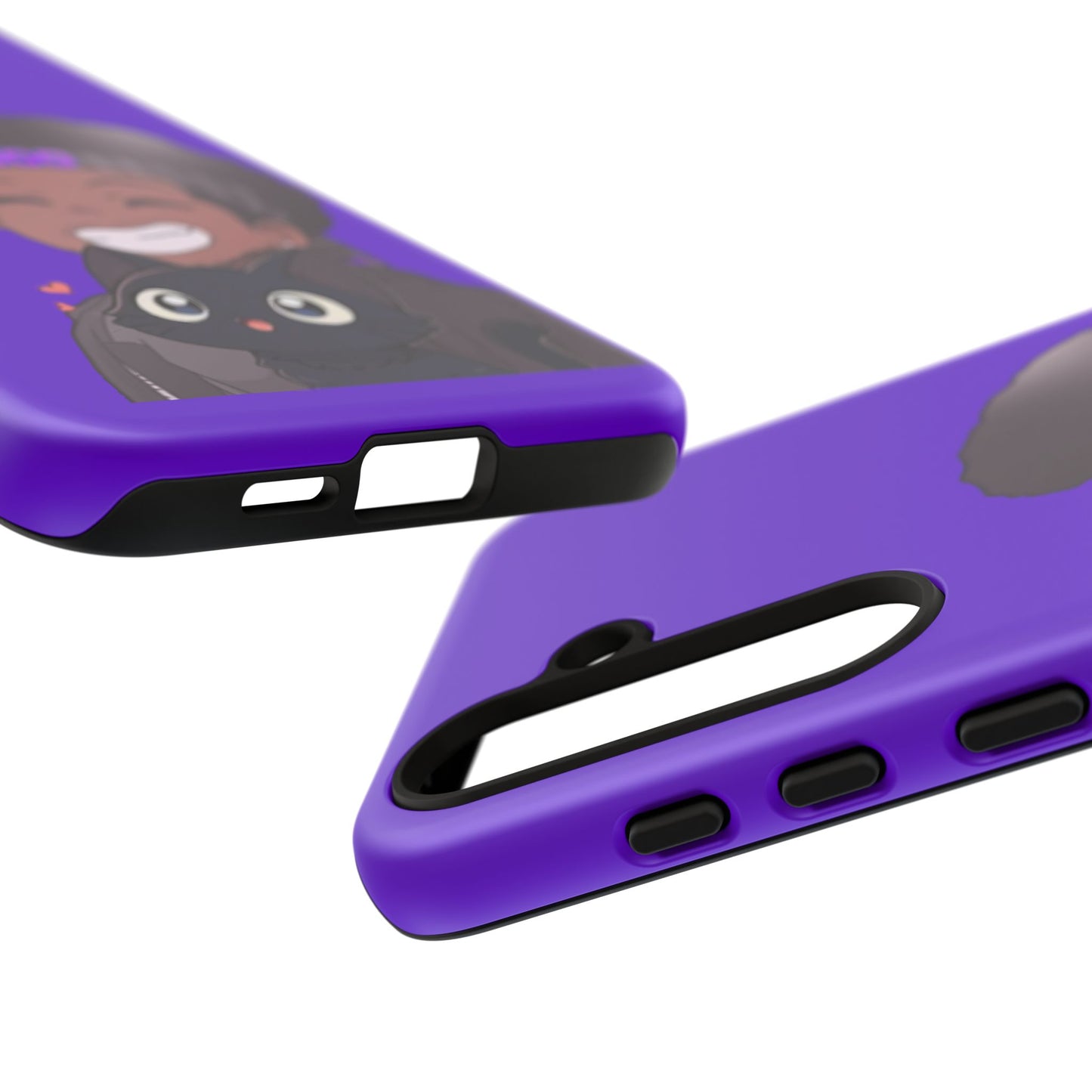 Black Cat Case (purple)