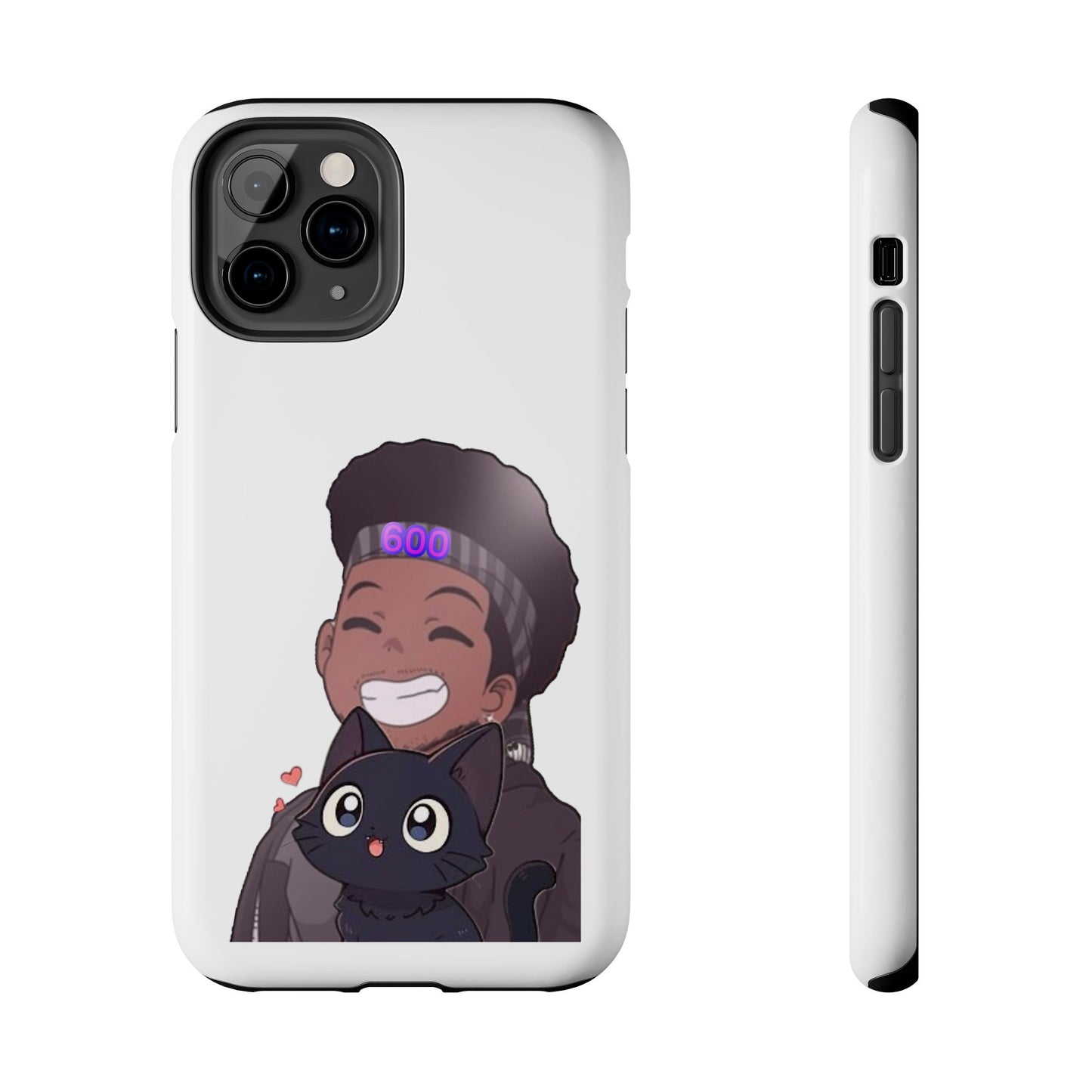 Black Cat Case (white)