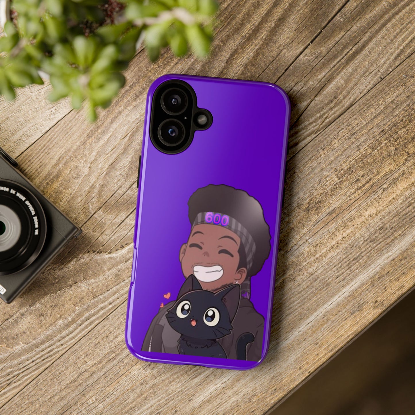 Black Cat Case (purple)