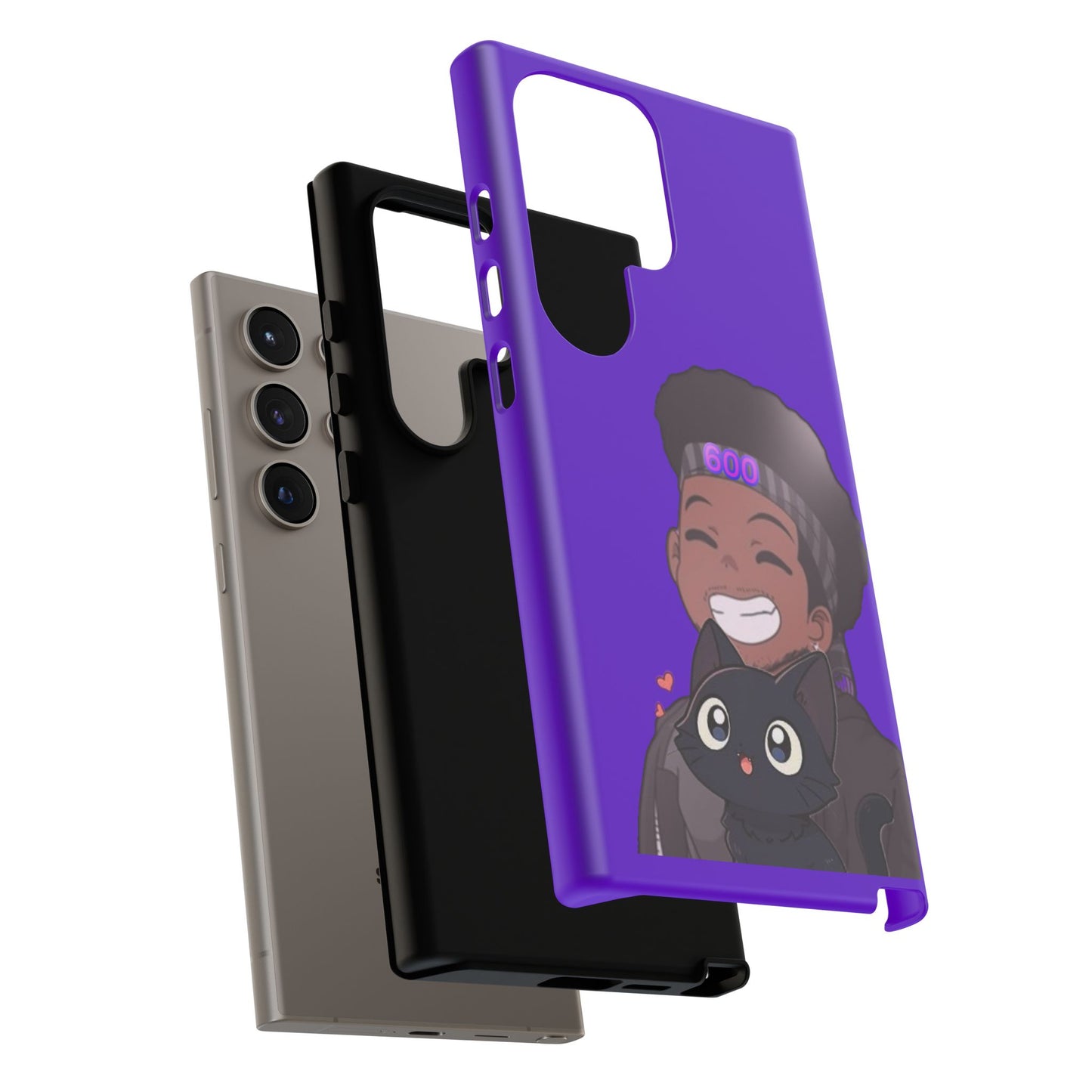 Black Cat Case (purple)