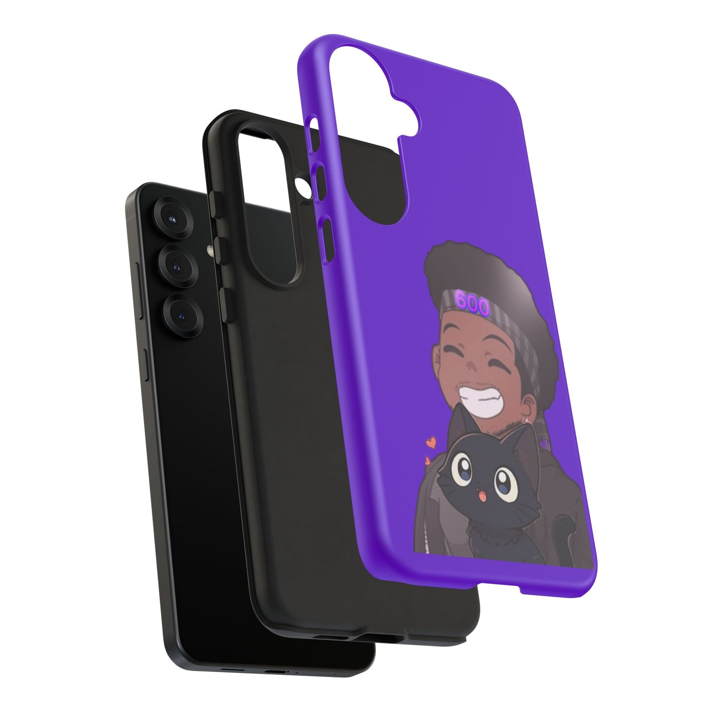 Black Cat Case (purple)